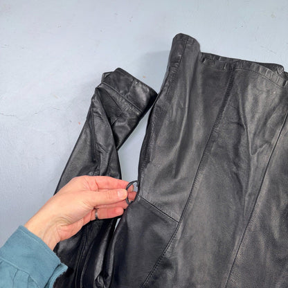 Remy Leather Blazer Jacket Women’s 10 Leather Fashions Black Western Made USA