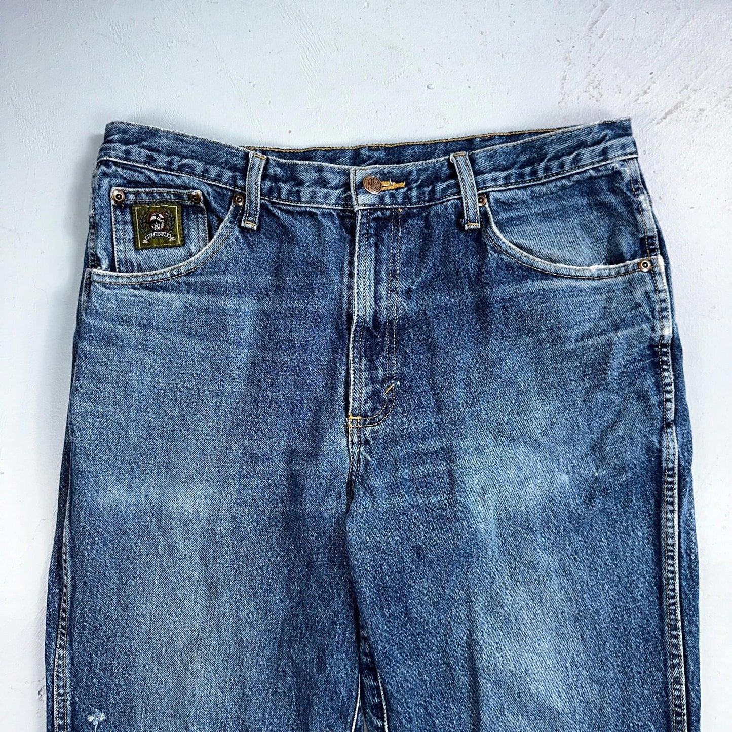 CINCH Slim Leg Jeans Men’s 34X34 Blue Wash Denim Western VTG 90s Cowboy