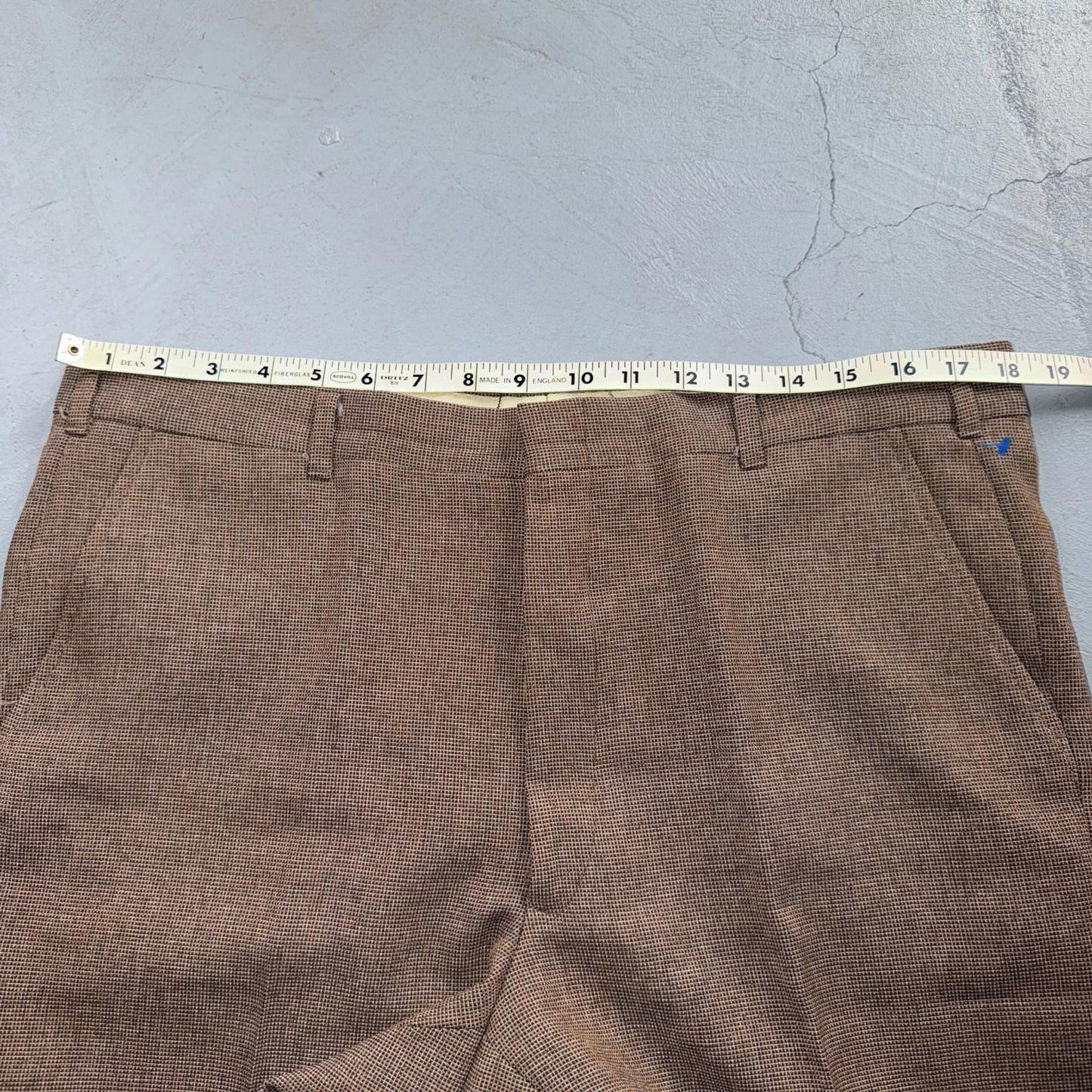 VTG Mens 3 PC Suit 40 Jacket Coat Pants Vest Plaid Rockabilly 70s 1970s Brown