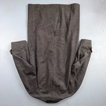 VTG 1950s 1960s Coat Trench Mens Gray Tweed Wool Rockabilly Overcoat Long Duster
