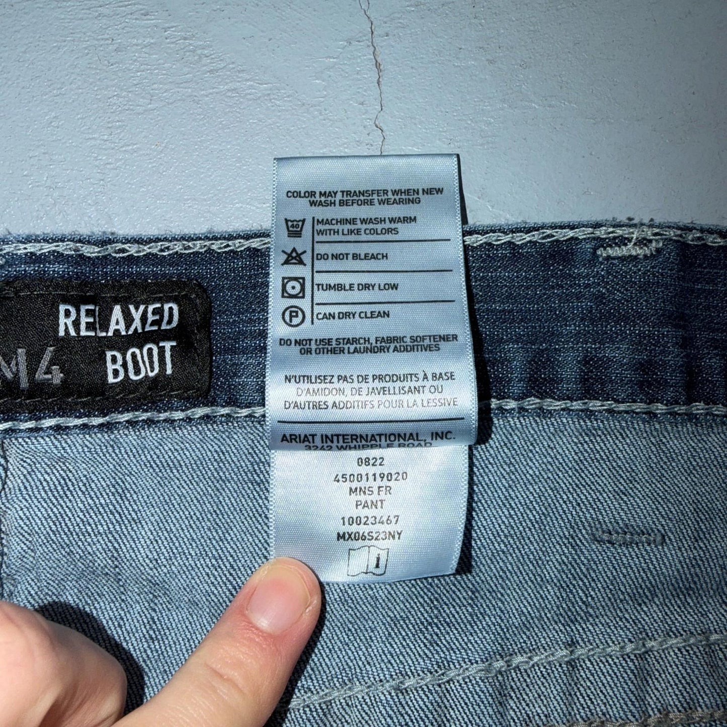 Ariat M4 FR Jeans Mens Blue Flame Resistant Cat 2 Relaxed Boot Cut 42x30 Denim