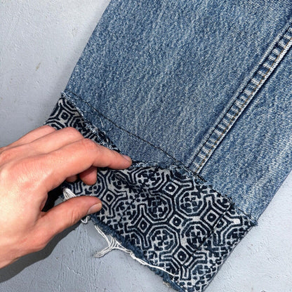 Levis 501 Vintage 80s USA XX Straight Leg Jeans Blue Light Wash 32x33 Act 29x27