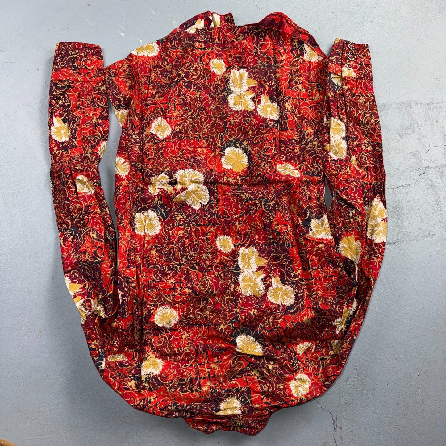 VTG 50s Levis Western Wear Floral Paisley Pearl Snap Button Shirt Rockabilly