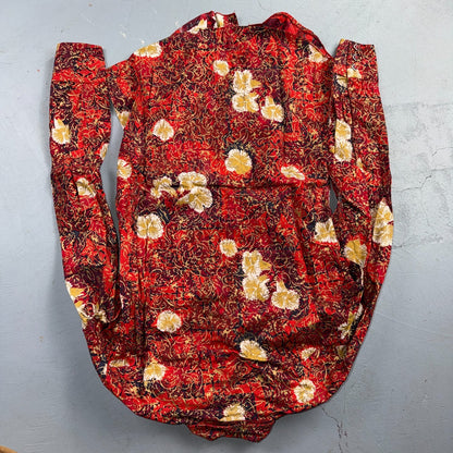 VTG 50s Levis Western Wear Floral Paisley Pearl Snap Button Shirt Rockabilly