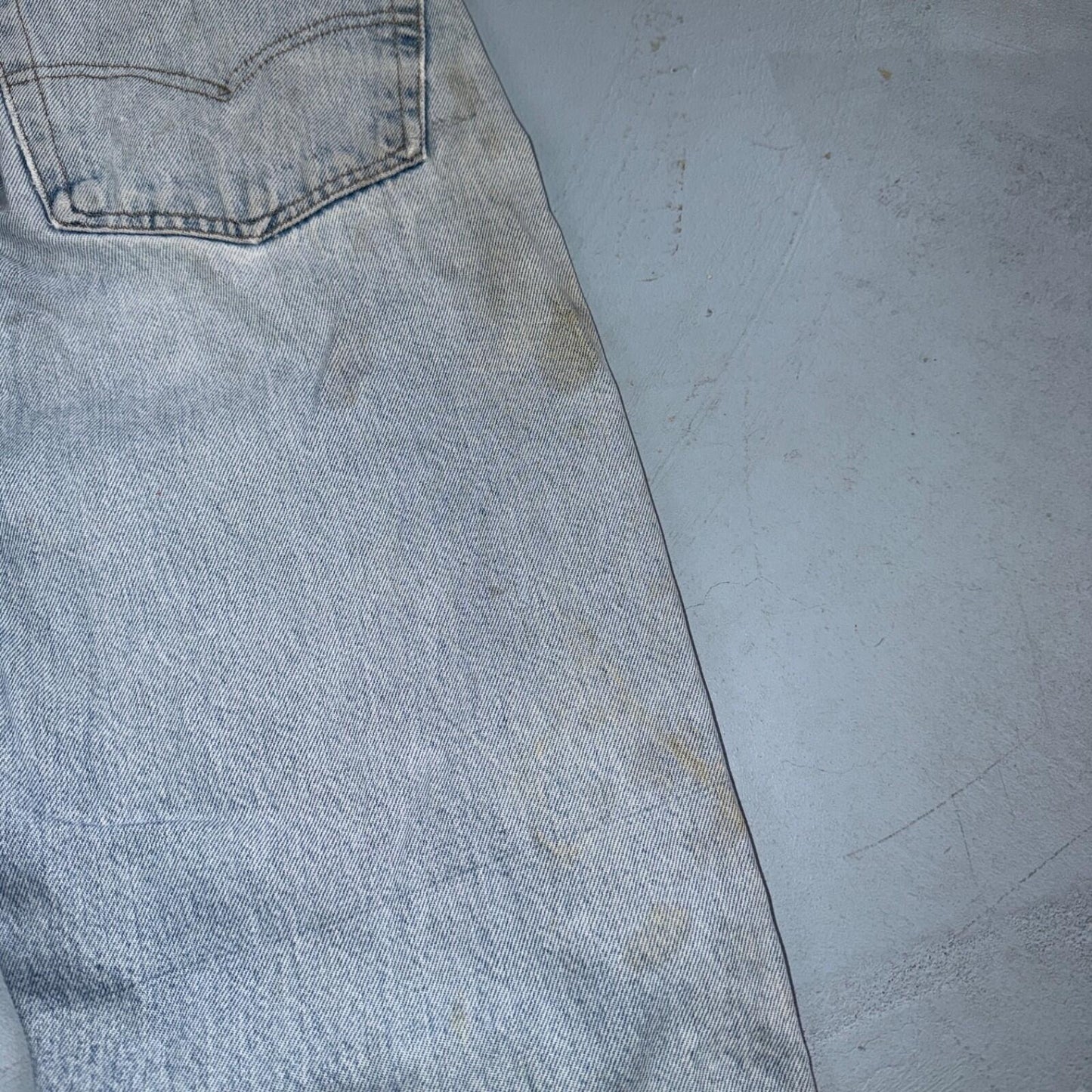 Levis 501 Vintage 80s Redline Selvedge USA XX Jeans Light Wash 36x30 Act 33x28