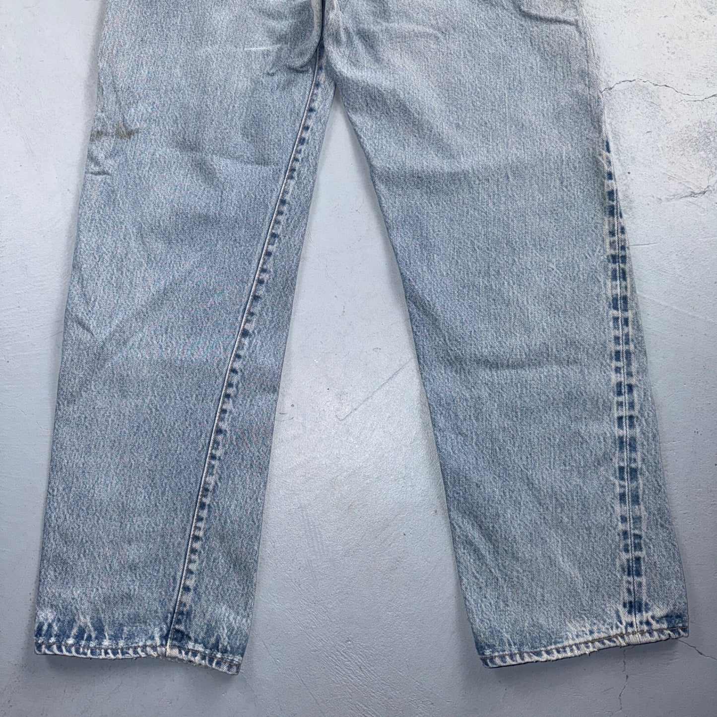 Levis 501 Vintage 80s Redline Selvedge USA XX Jeans Light Wash 35x30 Act 32x28