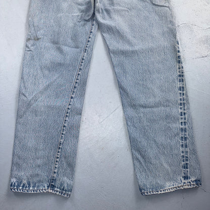 Levis 501 Vintage 80s Redline Selvedge USA XX Jeans Light Wash 35x30 Act 32x28