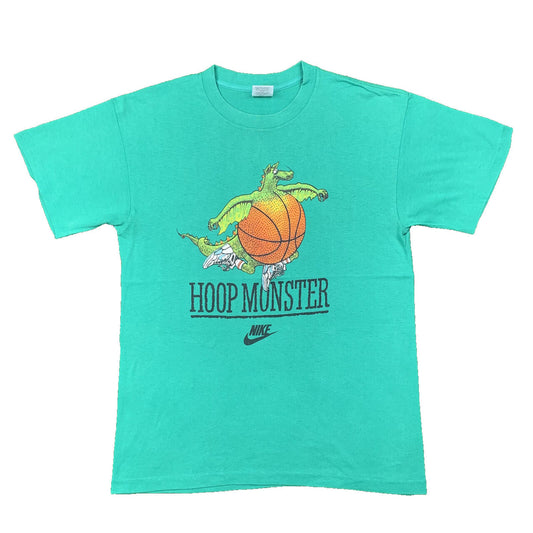 Nike Vintage T Shirt Mens Hoop Monster Cartoon Rare 80s Jordan Green Rap Sports