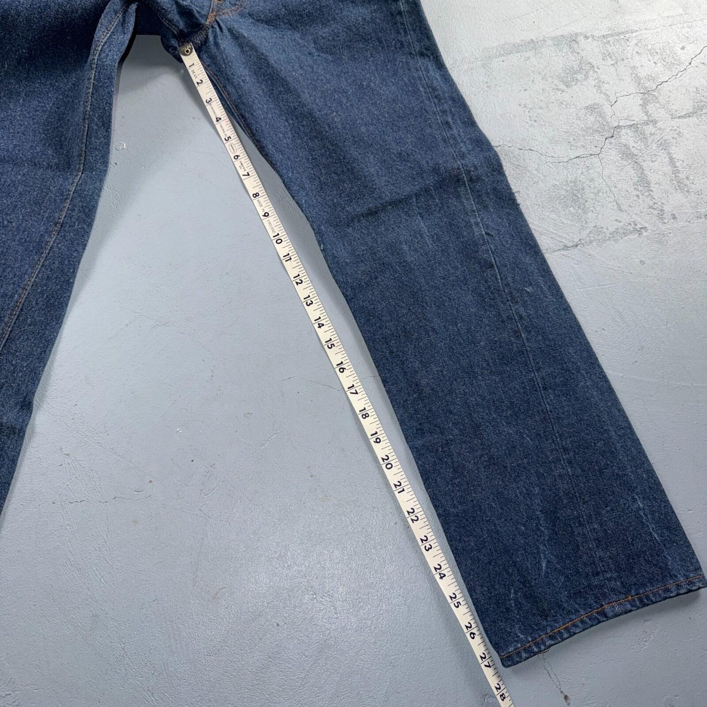Levis 501 Vintage 80s Redline Selvedge USA Jeans Fuzzy Dark Wash 27x31 Act 25x27