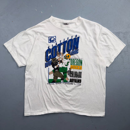 VTG 1996 Cotton Bowl T Shirt Oregon Ducks Colorado Buffaloes Football Tee Dallas
