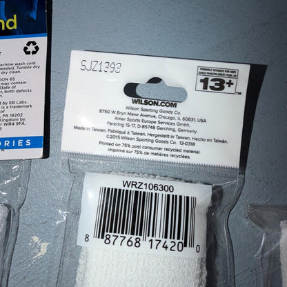 Wilson White Athletic Headband Sweatband Unisex Tennis Basketball Gym VTG Lot