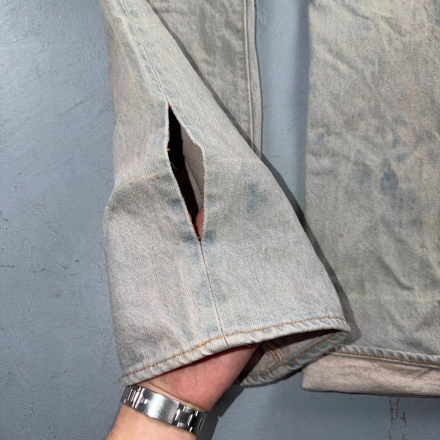 Levis 501 Vintage 80s Redline Selvedge USA XX Jeans Bleach Wash 32x40 Act 30x35