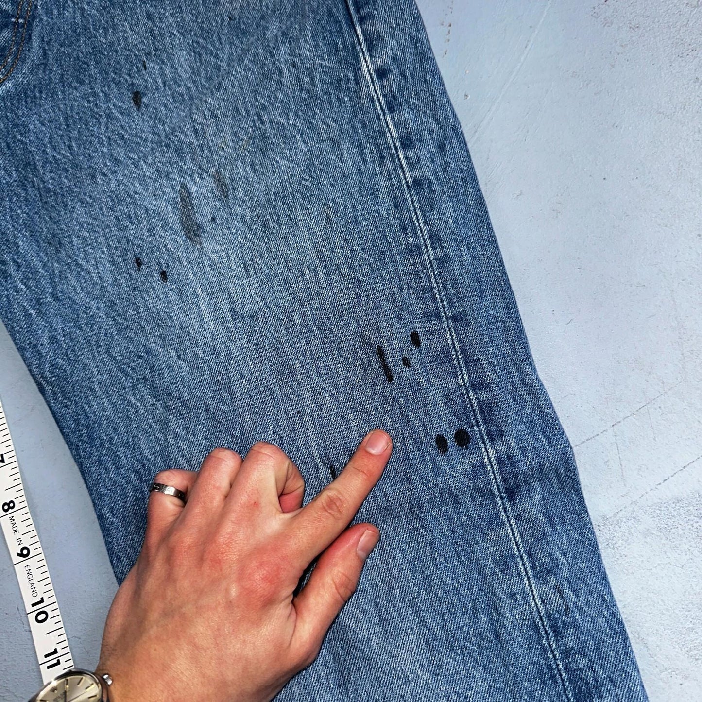 Levis 501 Vintage 90s XX Straight Leg Jeans Y2K Light Wash 33x34 Act 30x30