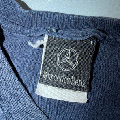 Mercedes Benz Vintage T Shirt Y2K Blue Promo Employee Fan Cars Sports Luxury