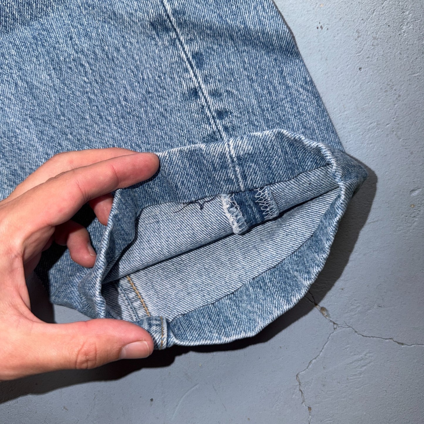 Levis 501 Vintage 90s USA XX Straight Leg Jeans Blue Light Wash 29x36 Act 27x28
