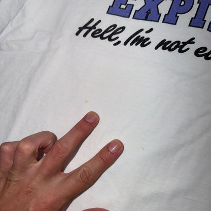 VTG Retired Not Expired Funny Retirement T Shirt 90s Hanes Beefy 1992 Joke