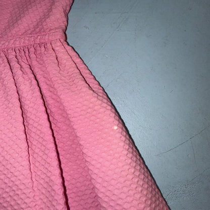 VTG 1950s Pink Dress Dorian? Small California Designer Rockabilly Long Bolo
