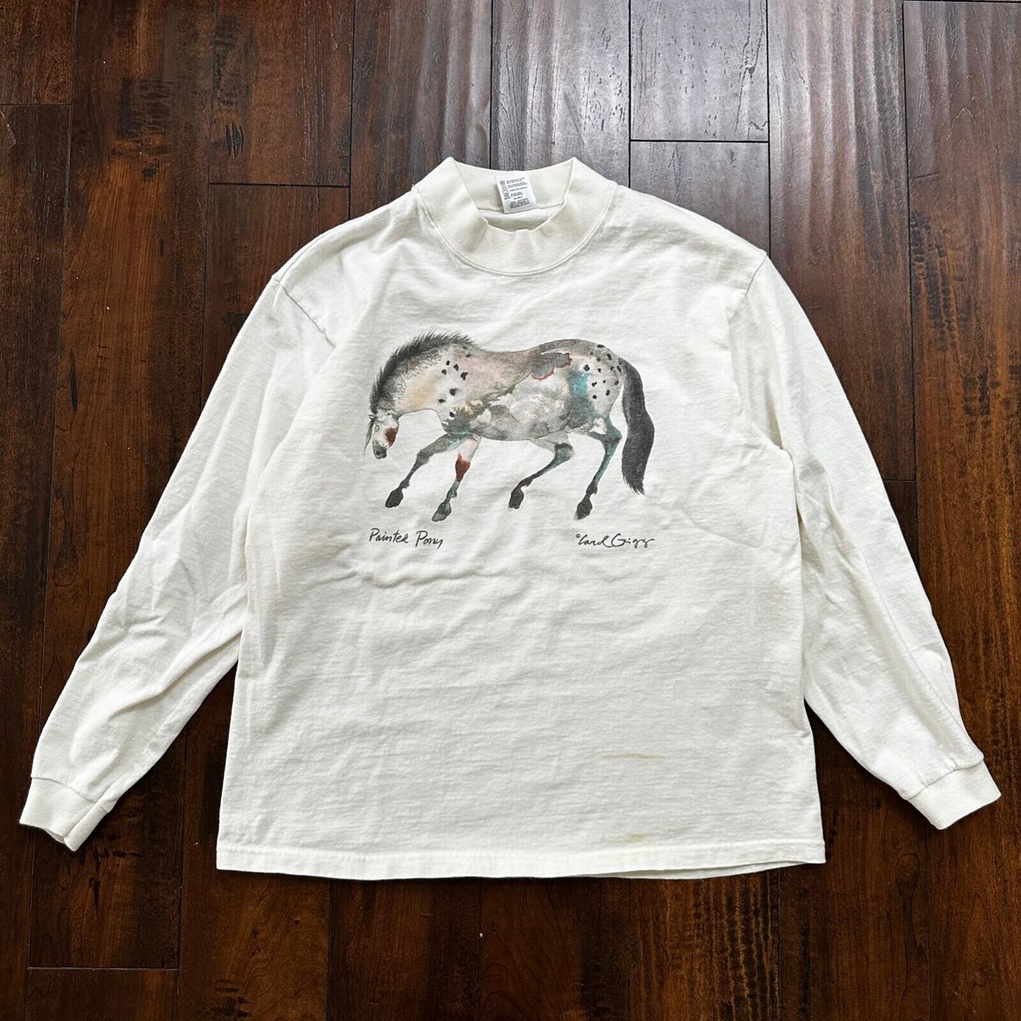 Abstract Painting Of Horse VTG T Shirt Art Rap Music Love Passion Pop Lord Carol