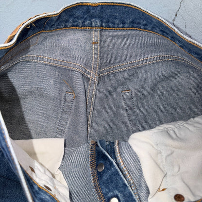 Levis 501 Vintage 90s USA XX Straight Leg Jeans Blue Med Wash 33x34 Act 31x31