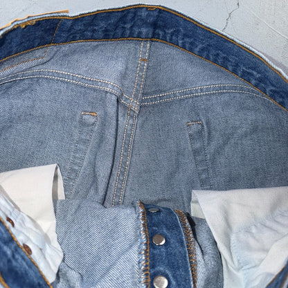 Levis 501 Vintage 90s USA XX Straight Leg Jeans Blue Light Wash 38x32 Act 35x28