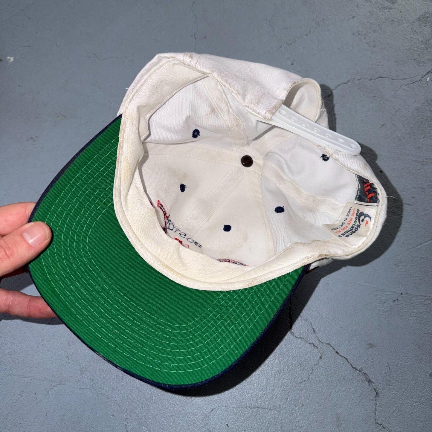 Vintage 90s Boston Red Sox Sports Specialties Script SnapBack Hat Cap MLB Twill