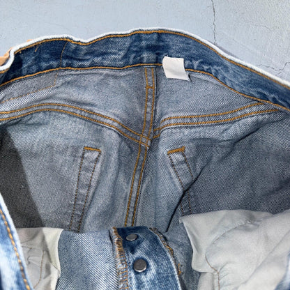 Levis 501 Vintage Y2K 90s XX Straight Leg Jeans Blue Light Wash 34x34 Act 31x30
