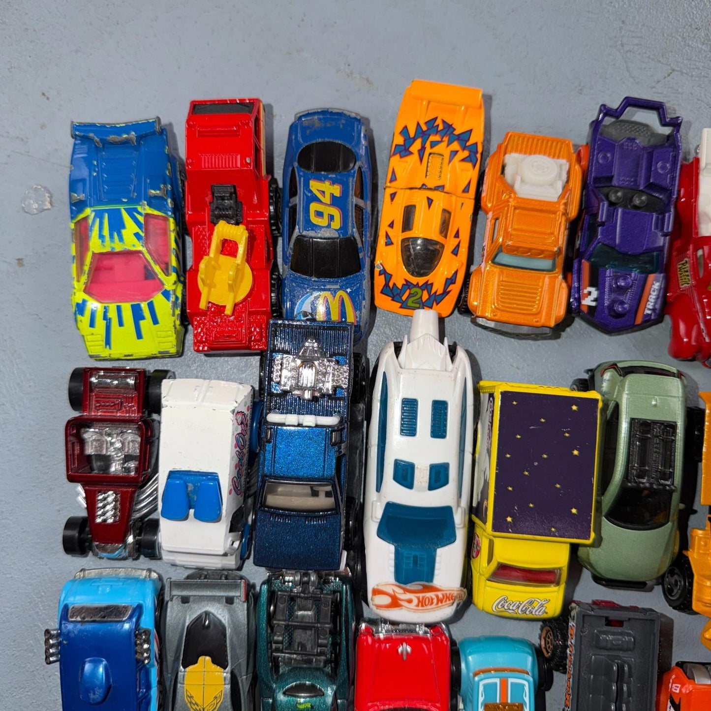 Hot Wheels Lot of 44 VTG See Photos Cadillac Lamborghini Sports Cars Collect
