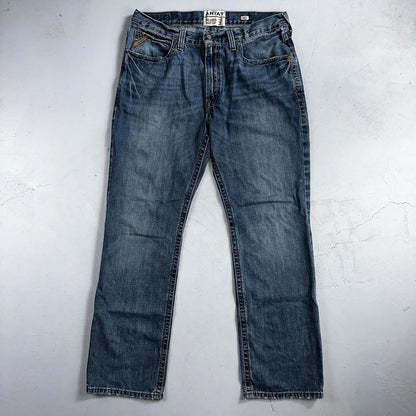 Ariat Jeans Mens 36x34 Blue M4 Boot Cut Relaxed Coltrane Jeans Denim Medium Wash