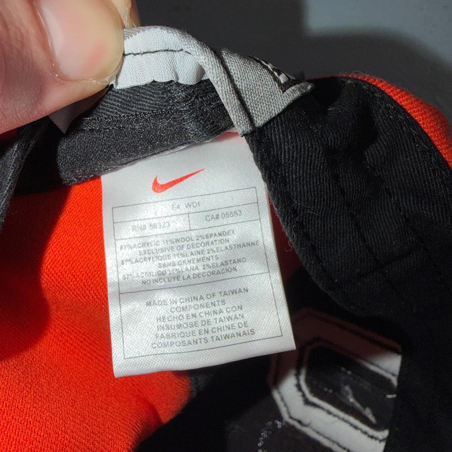 Nike OSU Oregon Beavers Fitted Hat Cap Vintage True Fabric Mens 7 1/8 Orange