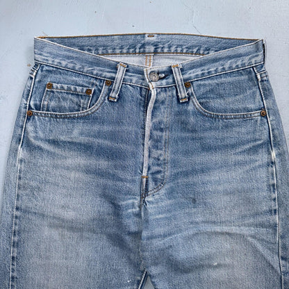 Levis 501 Vintage 80s Redline Selvedge USA XX Jeans Light Wash 30x31 Act 29x27
