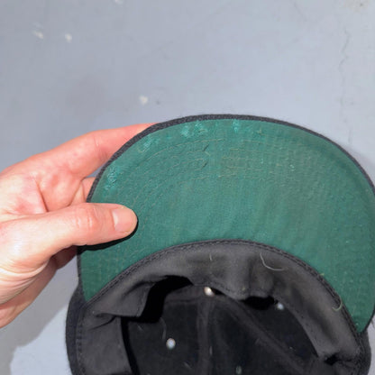 GAP Wool USA VTG Hat Baseball Cap Snapback Black Damaged Brim Cool Basic Blank