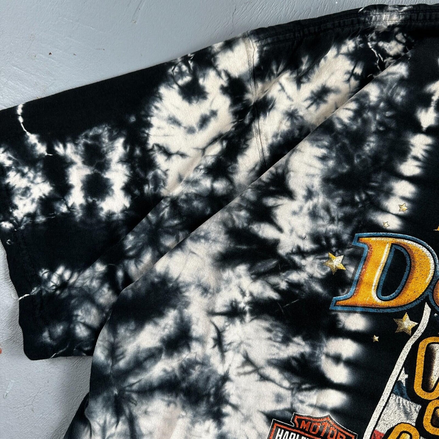 Harley Davidson Dothan Alabama  VTG T Shirt Motorcycle Bike Graphic USA Tye Dye