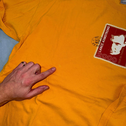 Nike Rare Vintage Lance Armstrong Tour De France 2000 Stamp T Shirt 2000s 2XL