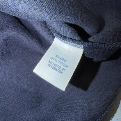 Polo Ralph Lauren Sweater VTG M Blue Cotton Long Sleeve Mock Neck Quarter Zip
