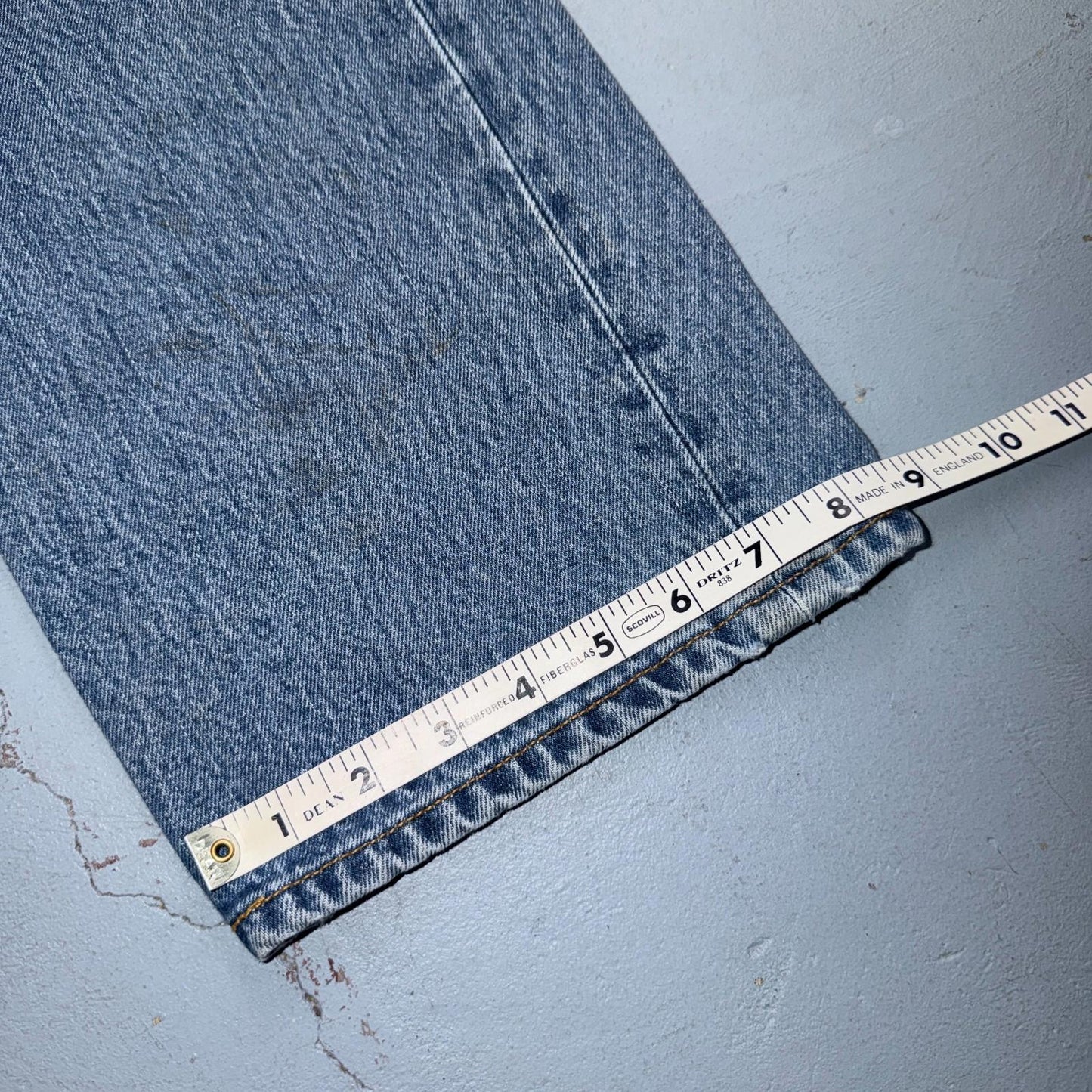 Levis 501 Vintage Y2K 90s XX Straight Leg Jeans Blue Light Wash 34x34 Act 31x32