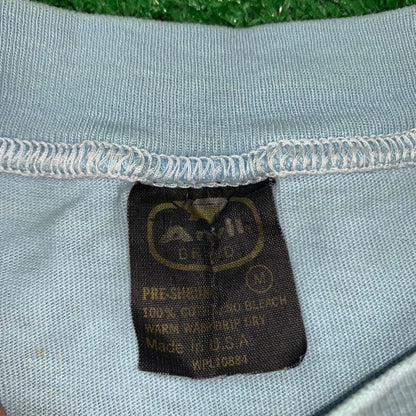 70s Quad Block Print Vintage Nike T Shirt USA Rare Single Stitch Pinwheel Anvil