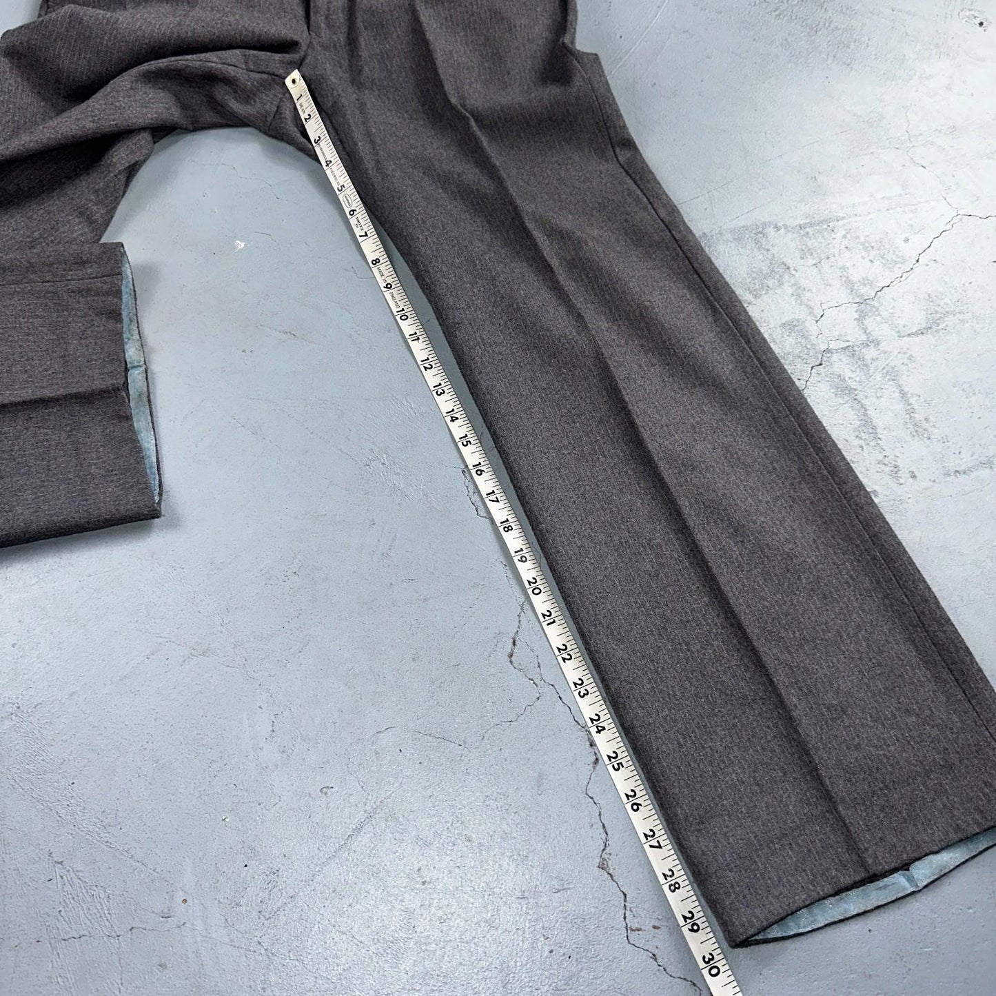 VTG Mens 2 PC Suit 41 Jacket Coat Pants Gray Rockabilly 80s Egon Von Furstenberg