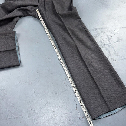 VTG Mens 2 PC Suit 41 Jacket Coat Pants Gray Rockabilly 80s Egon Von Furstenberg