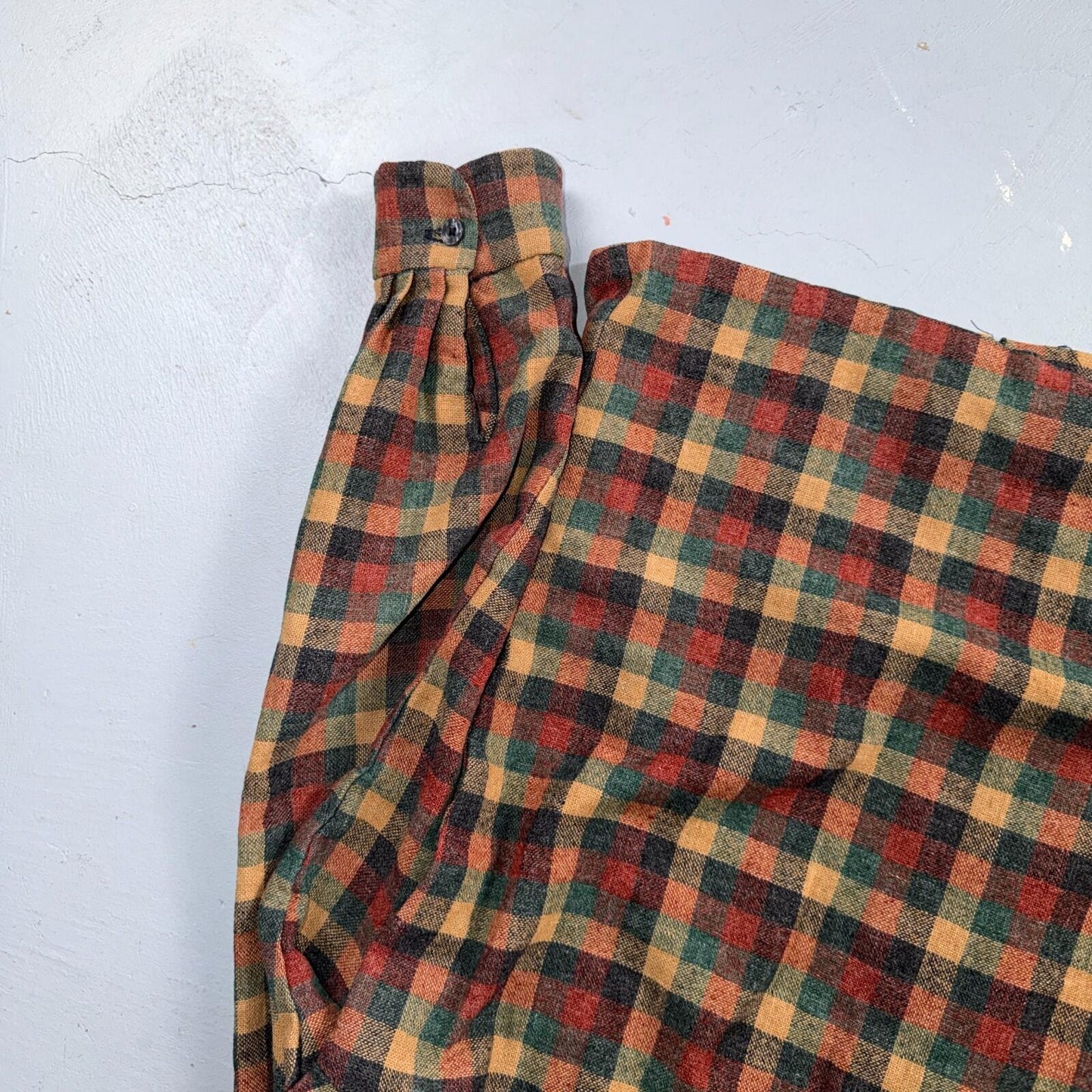 VTG 1950s 1960s Board Shirt Wool Nylon Plaid Flannel Shirt Rockabilly Checker