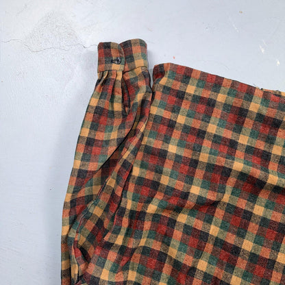 VTG 1950s 1960s Board Shirt Wool Nylon Plaid Flannel Shirt Rockabilly Checker