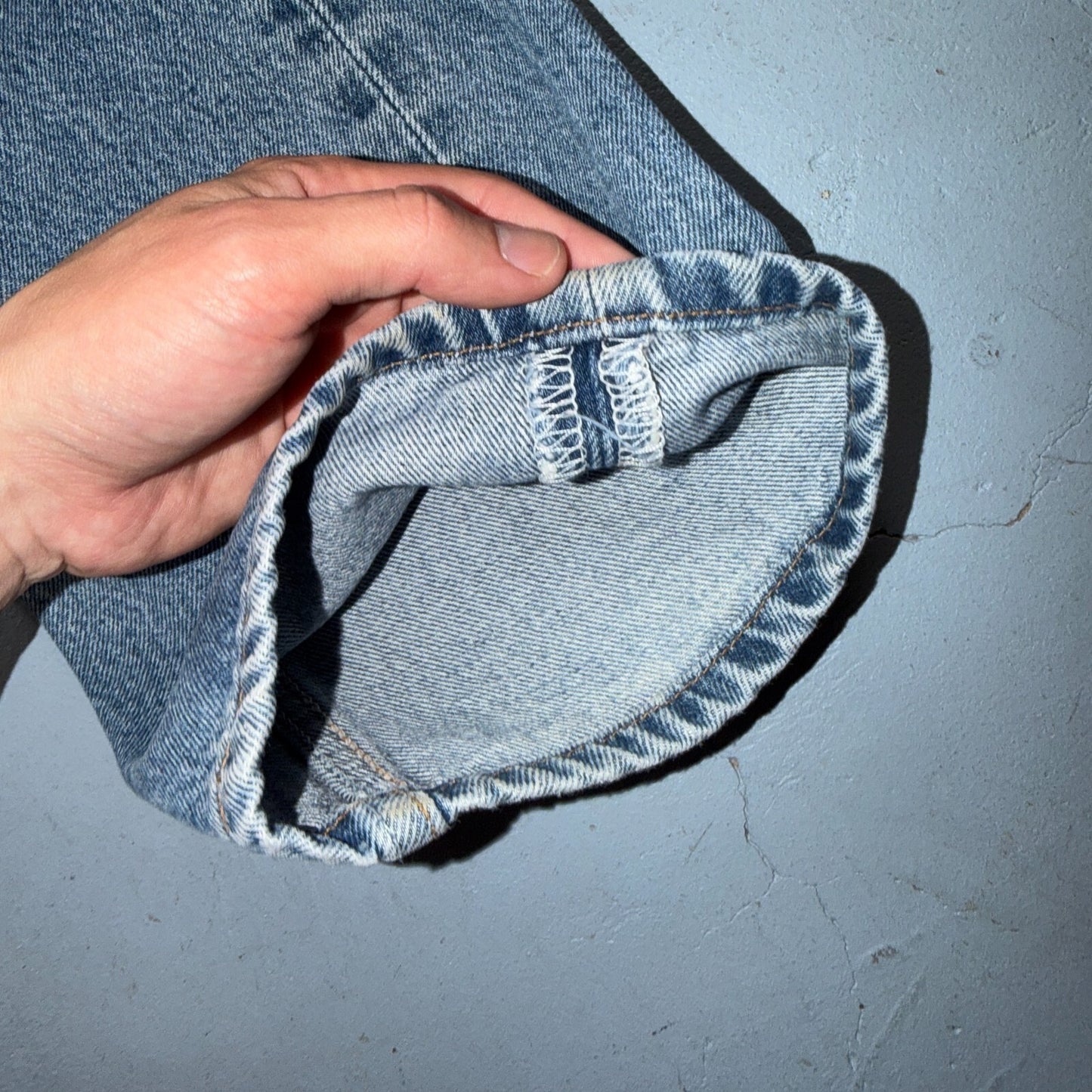 Levis 501 Vintage 90s Y2K XX Straight Leg Jeans Blue Light Wash 32x32 Act 31x30