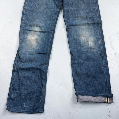 Levis 701 Big E Vintage 50s Redline Hidden Rivets USA 1950s Jeans 501 Act 26x29