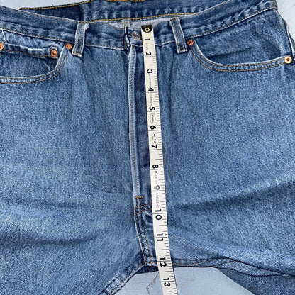 Levis 501 Vintage 90s USA XX Straight Leg Jeans Blue Med Wash 36x32 Act 32x28