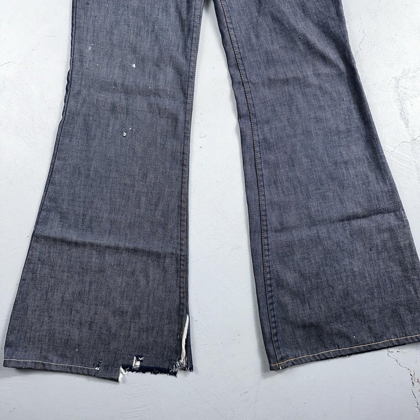 Levis 684 Orange Tab VTG Big Bell Dark Wash Bell Bottom Flare Jeans Sz 29x32