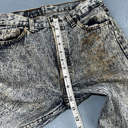 Levis 501 Vintage 80s USA XX Straight Leg Jeans Blue Acid Wash 30x34 Act 28x32