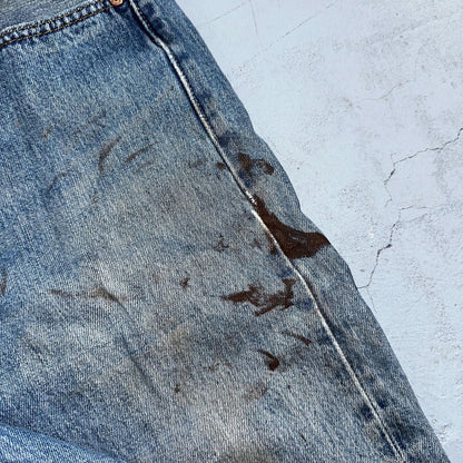 Levis 501 Vintage Y2K XX Straight Leg Jeans Blue Med Wash 34x30 Act 32x28