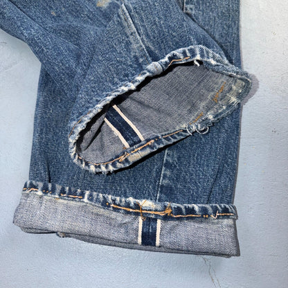 Levis 501 Big E Vintage 60s Redline Selvedge USA XX 1960s Jeans 36x32 Act 34x29