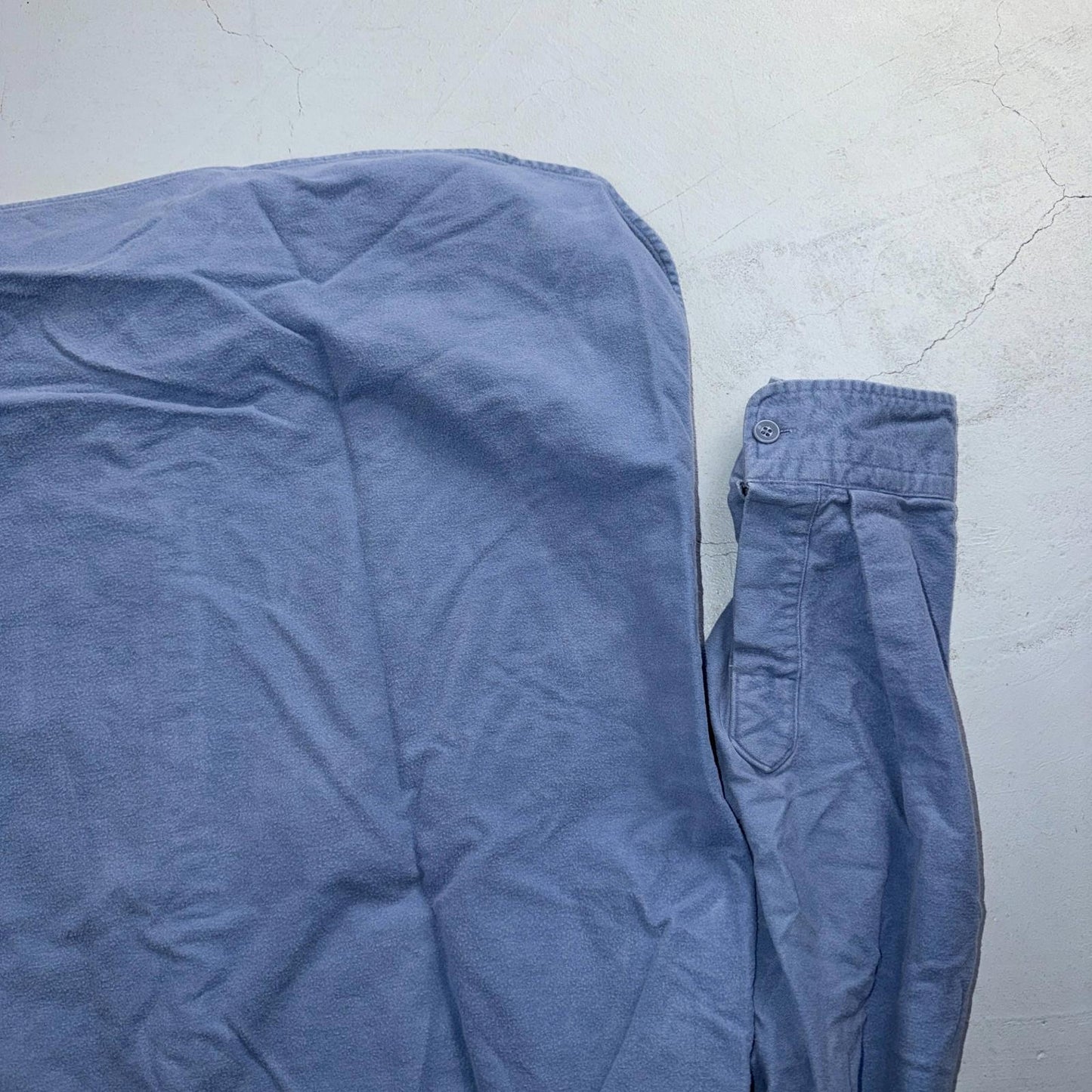 LL Bean VTG Mens XL Chamois Cloth Blue Shirt Soft Cozy Flannel Cotton 90s