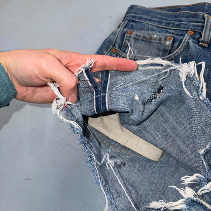 Levis 501 Vintage 70s SS Redline Selvedge USA XX Jeans Light Wash Shorts 31x5