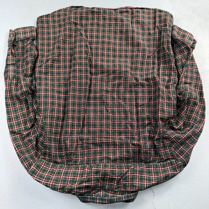 Pendleton Shirt Mens XL VTG Green Red Plaid Sir 100% Wool USA Fabrics VTG
